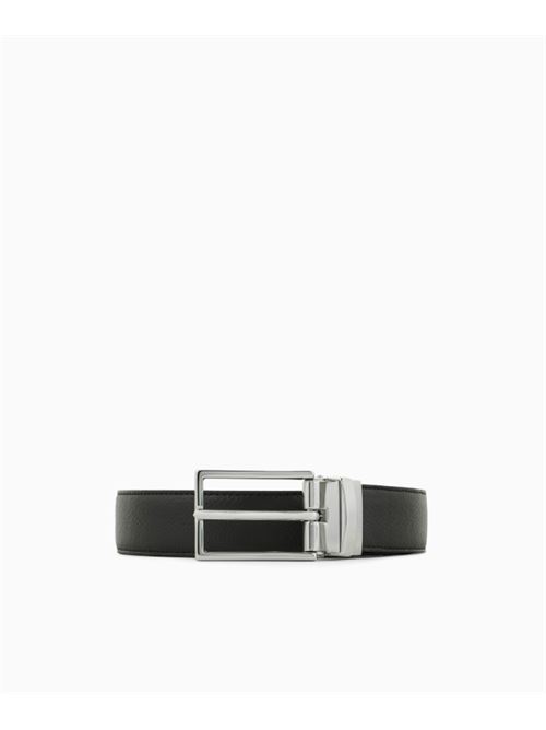 CINTURA REVERSIBILE EMPORIO ARMANI | EM001598.AF14630MC043 BLACK / BLACK